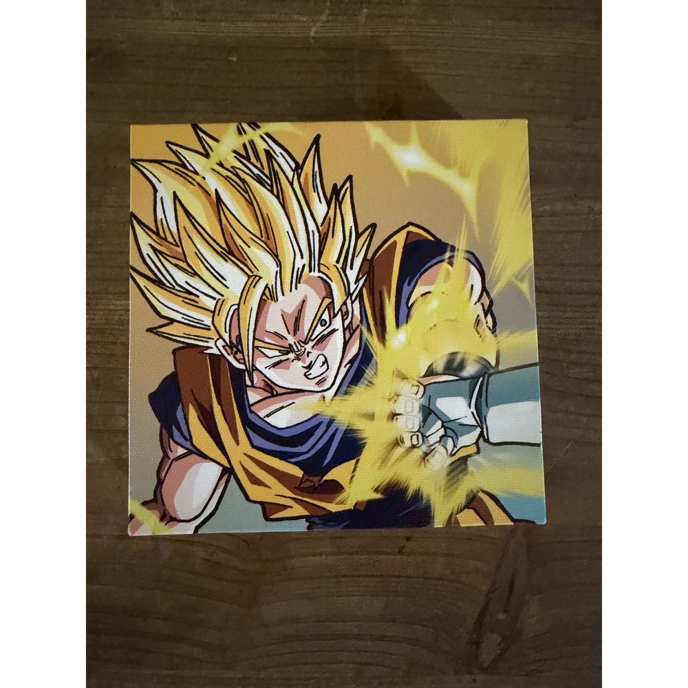 Dragon Ball Z Super‎ Saiyan Goku Canvas Wall Art Anime Decor Square 6x6